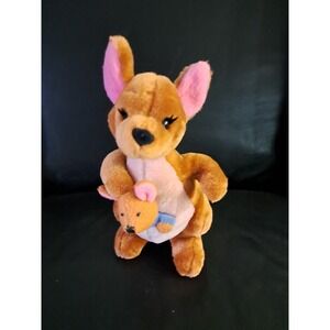 Vintage GUND Disney's Classic Phoo Kanga and Roo Plush 100 Acre Collection‎